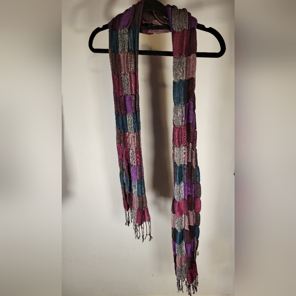 Multicolor Patchwork Scarf